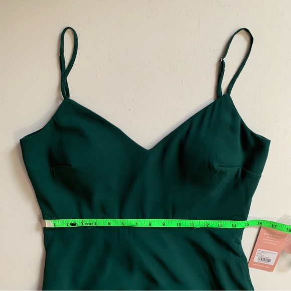 Birdy Grey Emerald Green Devin Chiffon Formal Dress Size Medium NWT - Picture 13 of 16